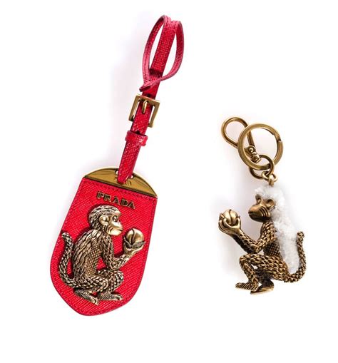 prada bag charm monkey|Women's Bag Charms And Keychains .